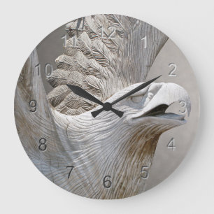 Bald Eagle Large Clock
