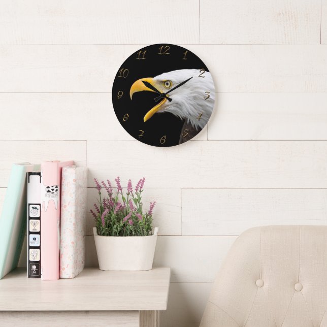 Bald Eagle Large Clock (Reading Room)
