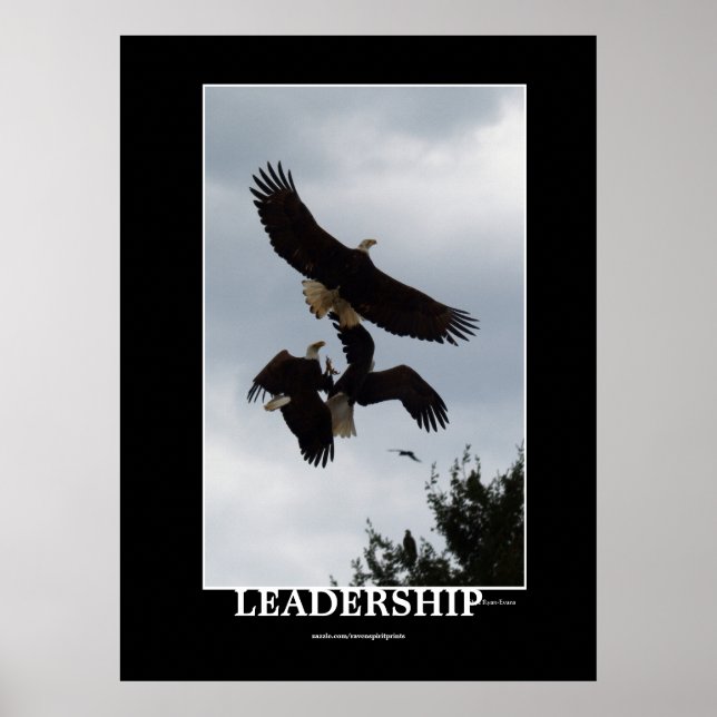 BALD EAGLE LEADERSHIP Motivational Photo Print (Front)