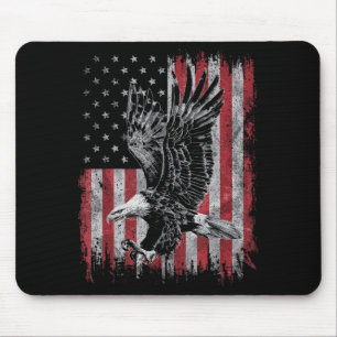 Bald Eagle Lover 4th of July Patriotic USA Mouse Pad