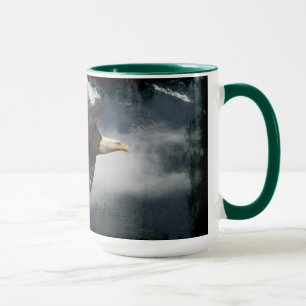 BALD EAGLE & MISTY FOREST Tea & Coffee Mug