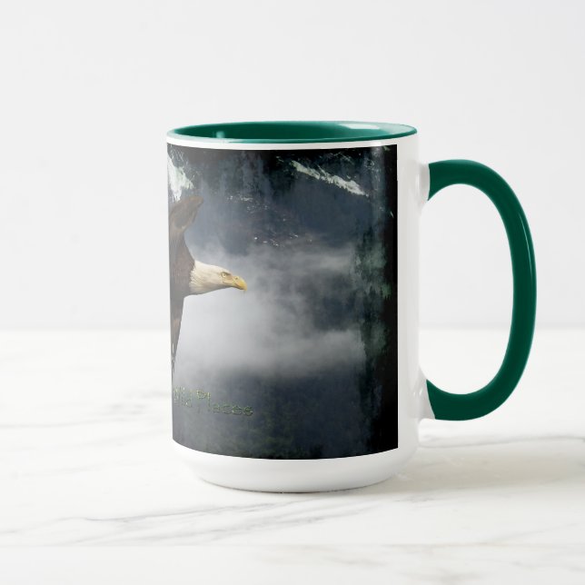 BALD EAGLE & MISTY FOREST Tea & Coffee Mug (Right)
