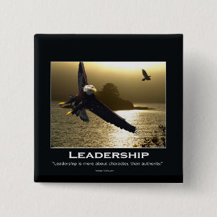 Bald Eagle Motivational Gifts 15 Cm Square Badge