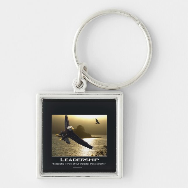 Bald Eagle Motivational Gifts Key Ring (Front)