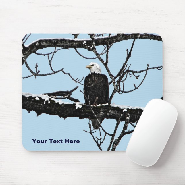 Bald Eagle Mouse Pad (With Mouse)