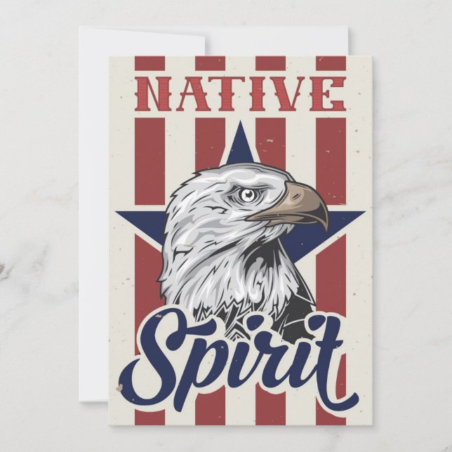 Bald Eagle Native Spirit Save The Date (Front)