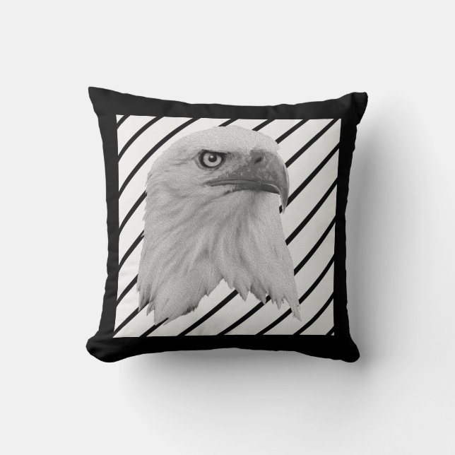 Bald Eagle Oil Paint, Cushion (Front)