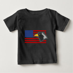 Bald Eagle on American Flag Baby T-Shirt