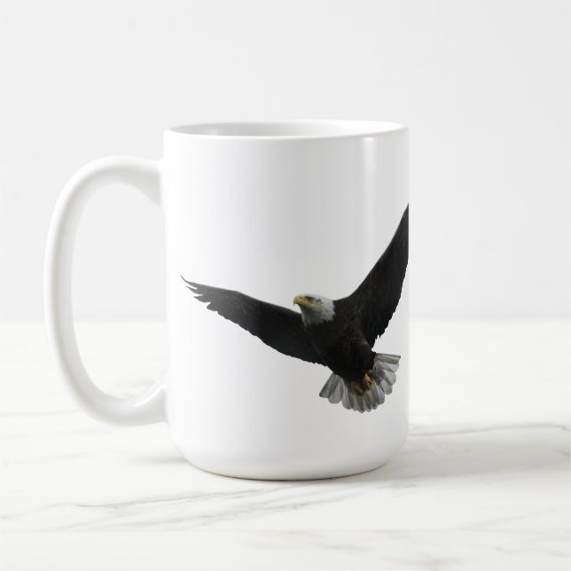 Bald Eagle Patriotic Coffee Mug (Left)