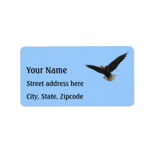 Bald Eagle Patriotic Label