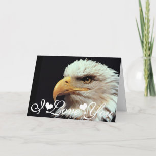 Bald Eagle Photograph Image I Love You Card
