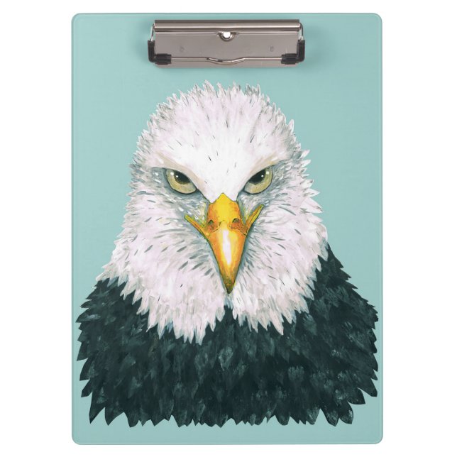 Bald Eagle Portrait Clipboard (Front)