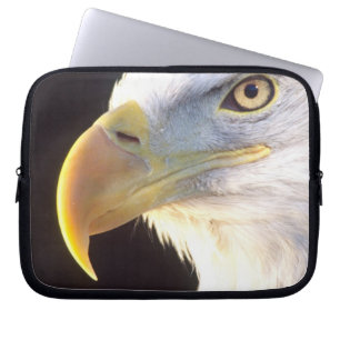 Bald Eagle Portrait, Haliaeetus leucocephalus, Laptop Sleeve