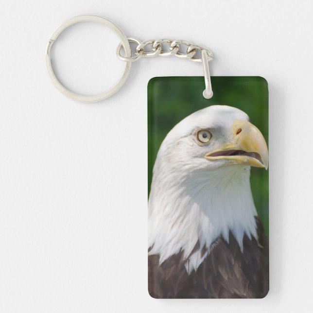Bald Eagle Portrait Key Ring (Front)