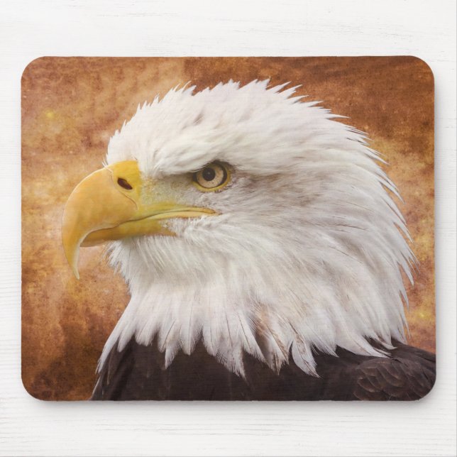 Bald Eagle Portrait Mouse Pad (Front)