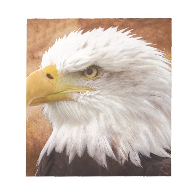 Bald Eagle Portrait Notepad (Front)