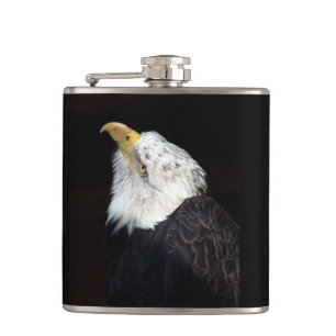 Bald Eagle Portriat Hip Flask
