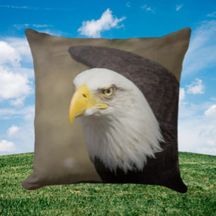 Bald Eagle Power – Bold Statement Throw Pillow
