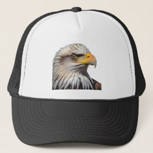 Bald Eagle Profile Trucker Hat