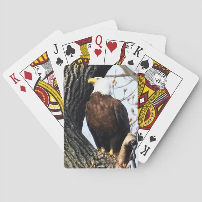 Bald Eagle, Proud And Strong  Playing Cards (Back)