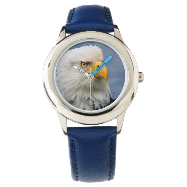 Bald Eagle Raptor Portrait Watch (Front)