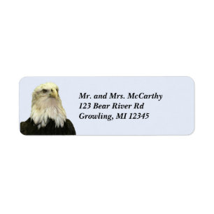 Bald Eagle Return Address Avery Label