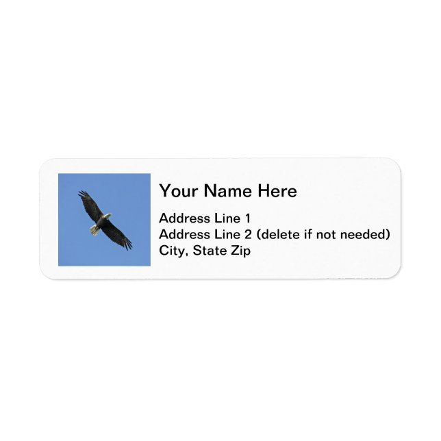 Bald Eagle Return Address Label (Front)