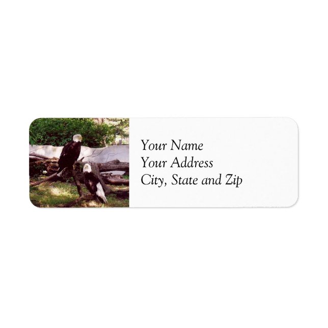 Bald Eagle Return Address Label (Front)