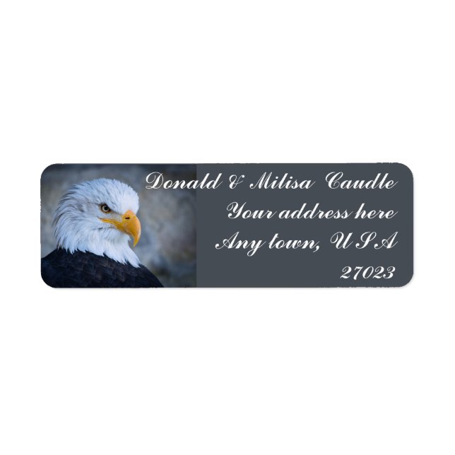 BALD EAGLE RETURN ADDRESS LABEL (Front)