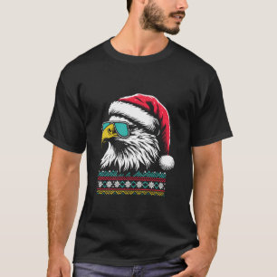 Bald Eagle Santa Hat Vintage Eagle Xmas Ugly Chris T-Shirt