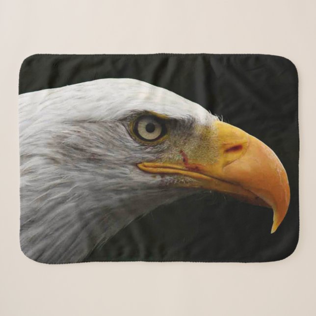 Bald Eagle sbcnm Sherpa Blanket (Front (Horizontal))