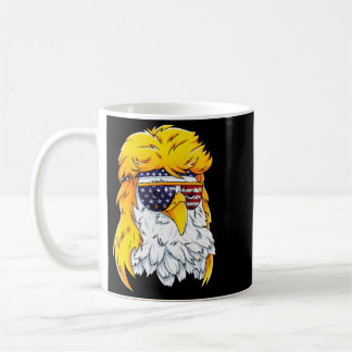 Bald Eagle Shirt 80s Mullet Eagle Aamerica Usa 4th Coffee Mug