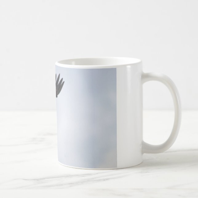 Bald Eagle Shouting Feed Me to a parent Coffee Mug (Right)