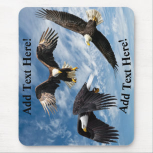 Bald Eagle Soaring Mouse Pad