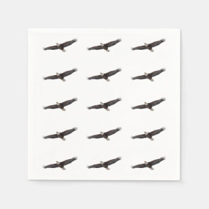 Bald Eagle Soaring Napkin