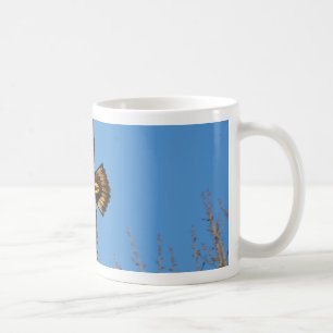 Bald Eagle Soaring Over Trees Coffee Mug