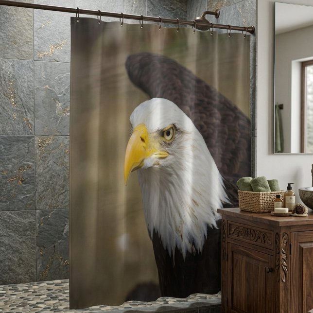 Bald Eagle Spirit – Bold Statement Shower Curtain (Creator Uploaded)