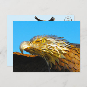 Bald Eagle Statue Postcard