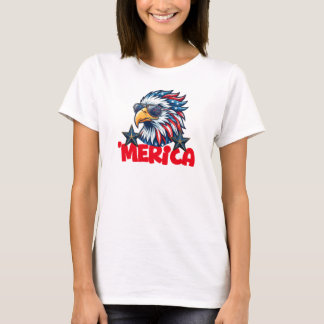 Bald Eagle Sunglasses 'Merica T-Shirt
