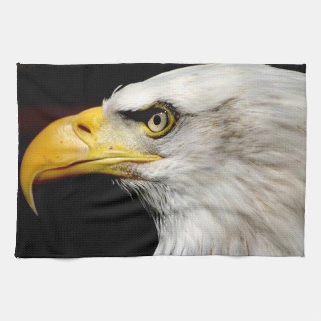 Bald Eagle Tea Towel (Horizontal)