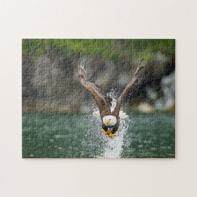 Bald Eagle The Big Catch Jigsaw Puzzle (Horizontal)