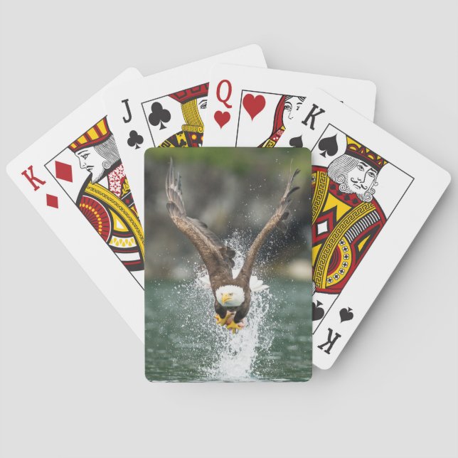 Bald Eagle The Big Catch Playing Cards (Back)