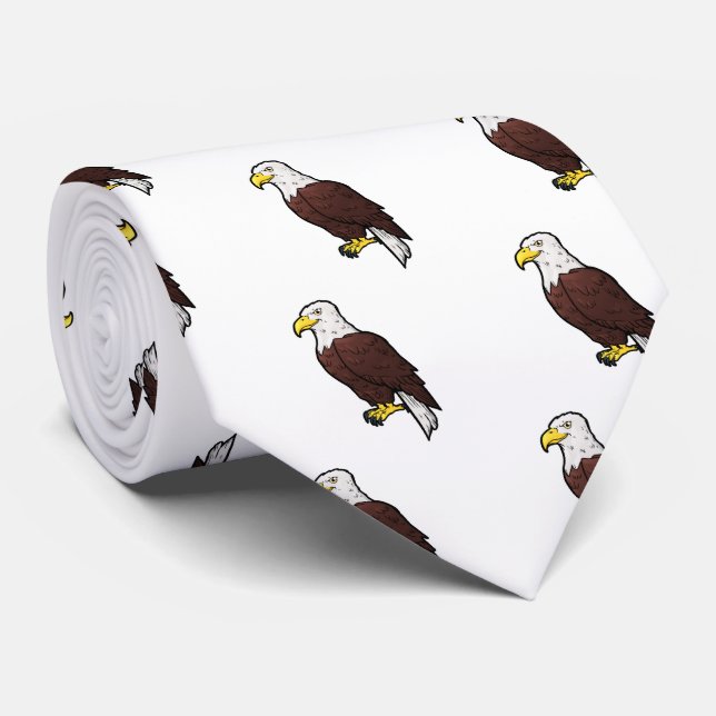 Bald Eagle Tie (Rolled)