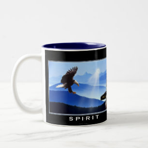 Bald Eagle & Totem-Pole Drinking Mug