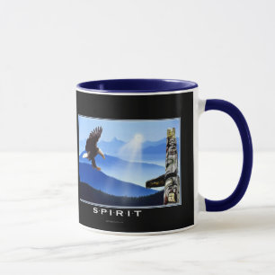Bald Eagle & Totem-Pole Drinking Mug