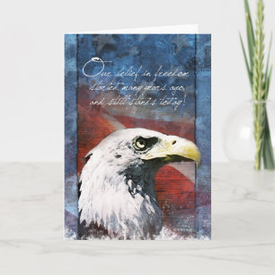 Bald Eagle Troop Support Card A Belief in Freedom