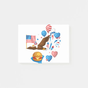bald eagle uncle sam post-it notes