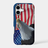 Bald Eagle & US Flag Patriotic Design