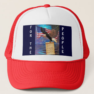 Bald Eagle & USA Flag Patriotic Cap