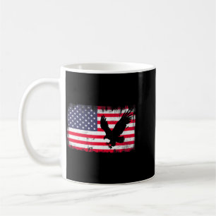 Bald Eagle Usa Flag Patriotic Fourth Of July Dom Coffee Mug